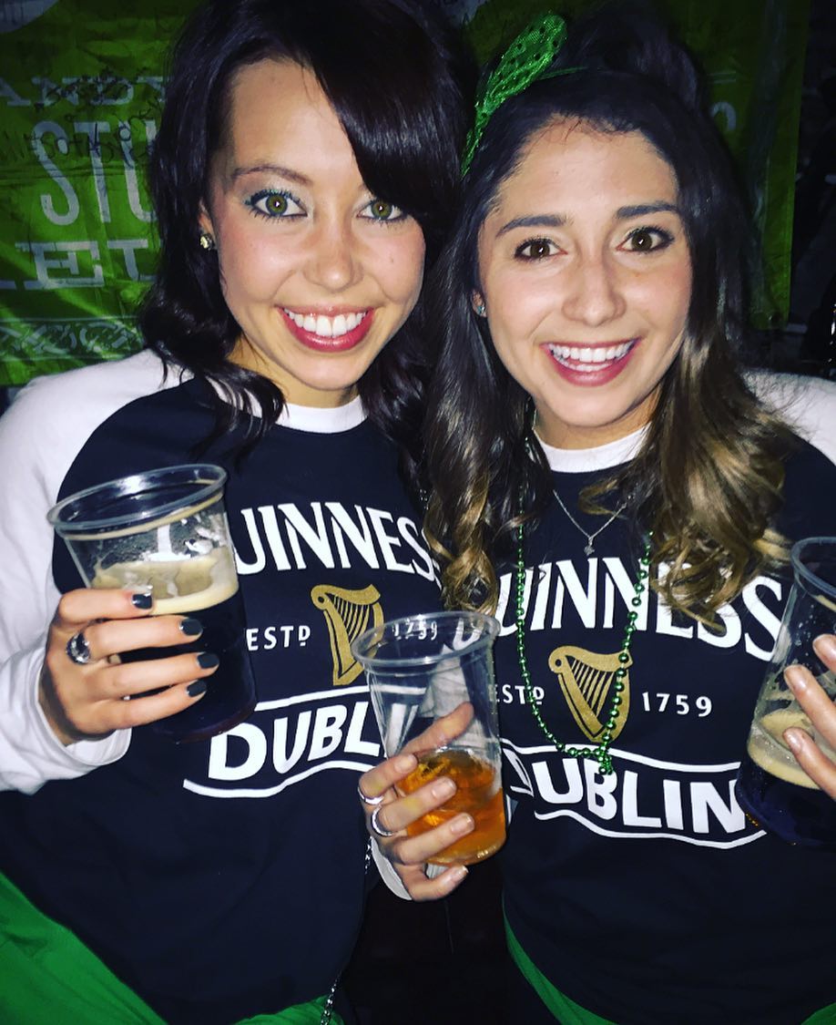 My roommate sydney and I at a pub